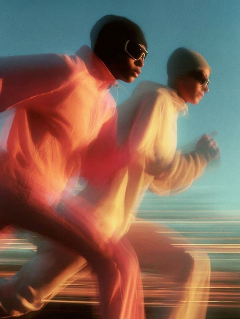 Dynamic Runners — Contemporary Print. poster detail