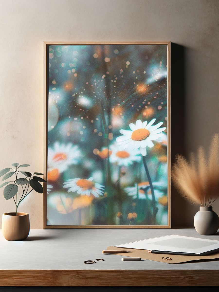 Daisy Field — Photography Print. — room view 2