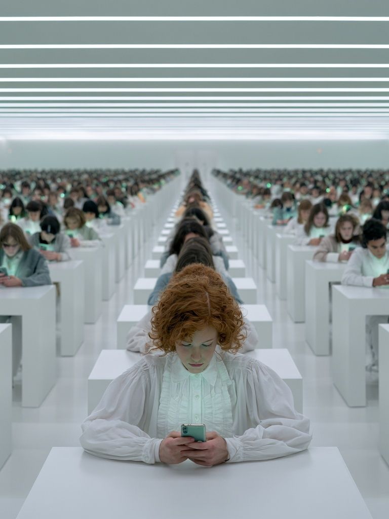 Dystopian Classroom Photography Poster. poster detail