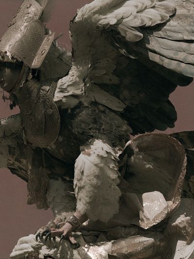 Mythic Eagle Sculpture Print.