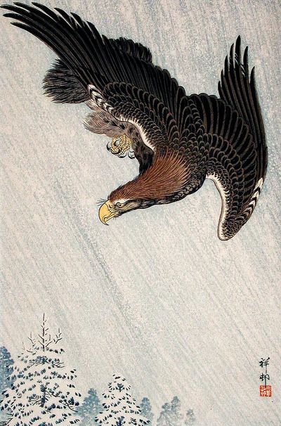 Eagle Flying Snow (1933) Ohara.