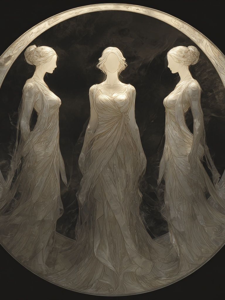 Ethereal Maidens — Fine Art Print. poster detail