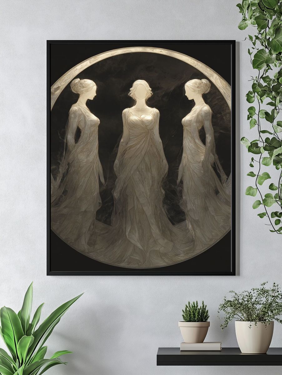 Ethereal Maidens — Fine Art Print. — room view 4