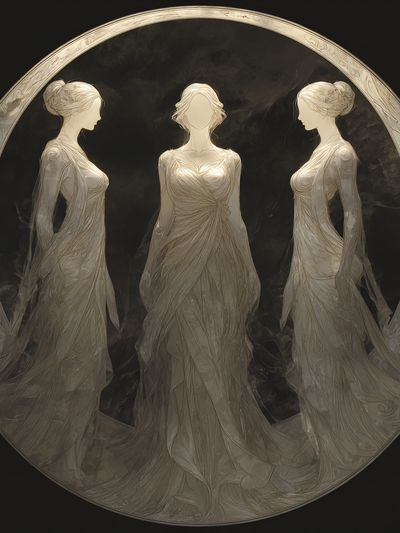 Ethereal Maidens — Fine Art Print. poster print