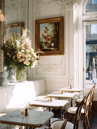 Elegant Café Interior — Fine Art Print. poster print