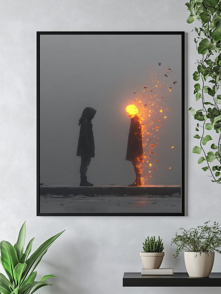Ethereal Encounter — Surrealism Print. — room view 4