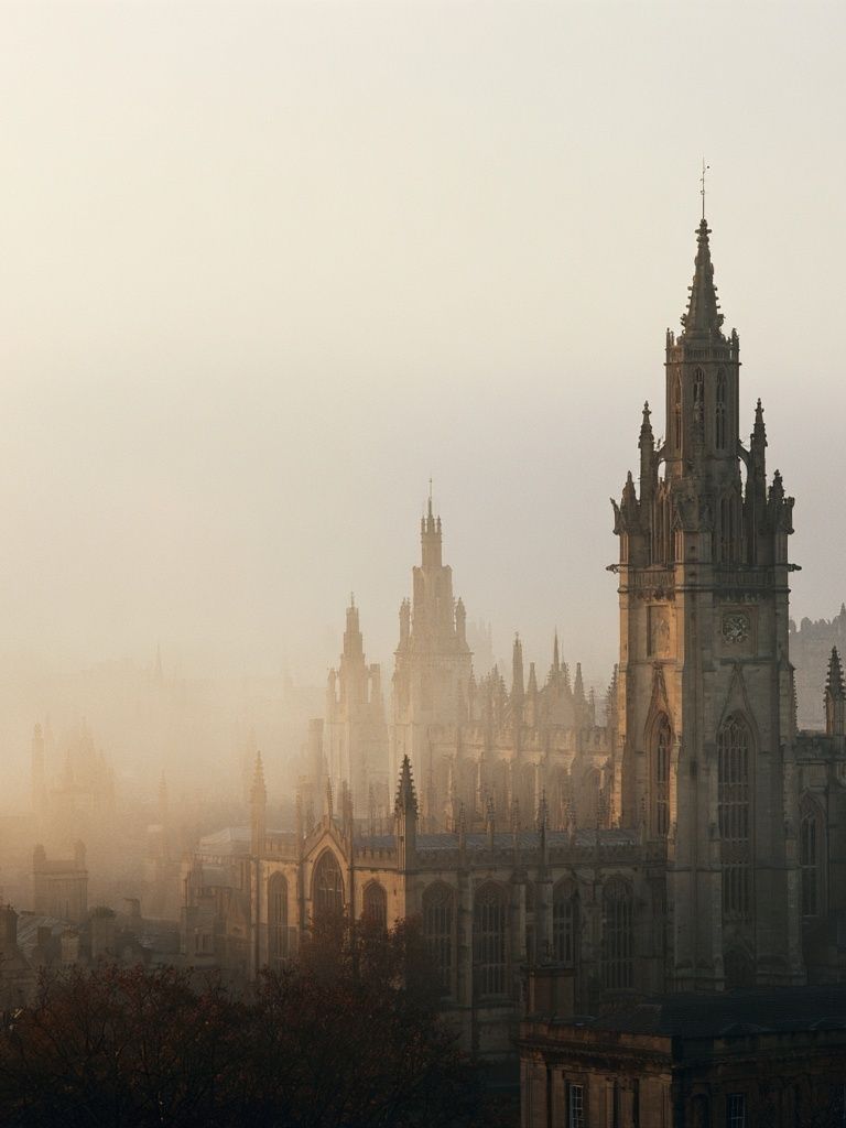 Edinburgh Gothic Skyline Photography Poster. poster detail