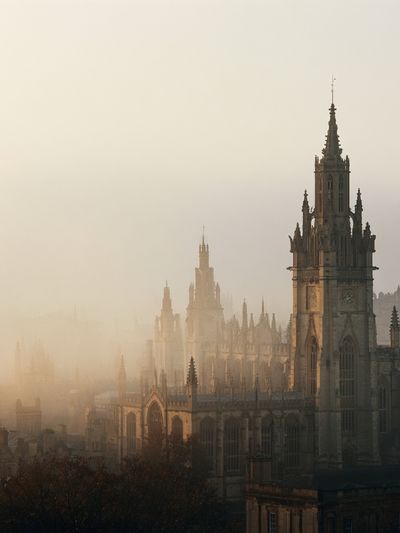 Edinburgh Gothic Skyline Photography Poster.