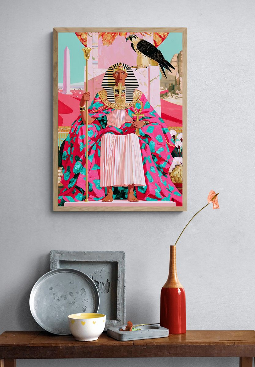 Egyptian Pharaoh Fine-Art Poster. — room view 3