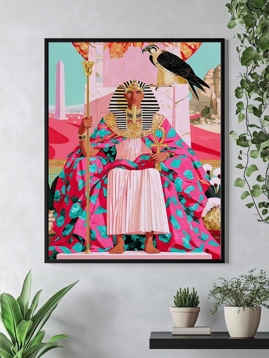 Egyptian Pharaoh Fine-Art Poster. — room view 4