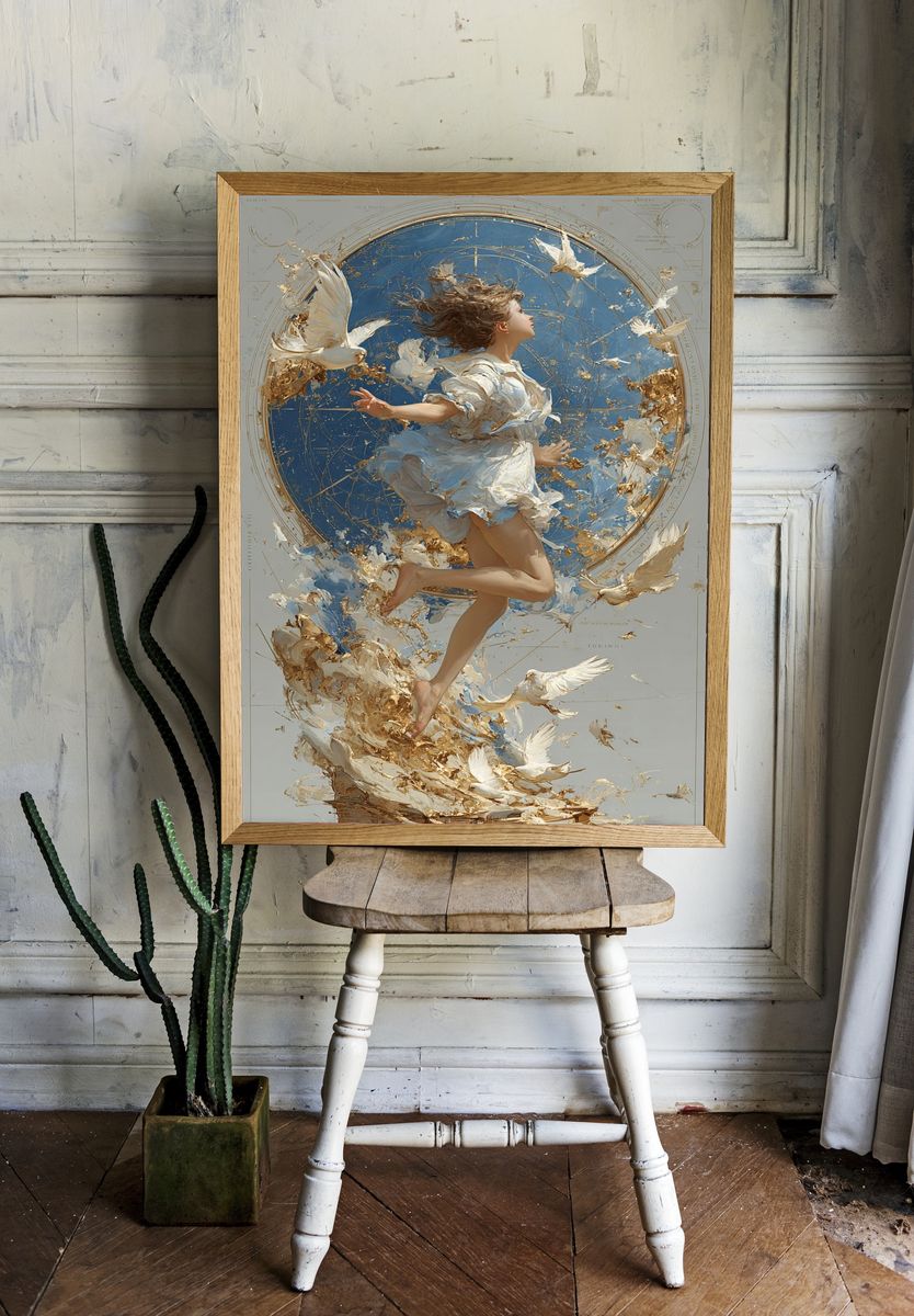Ethereal Flight — Fine Art Print. — room view 1