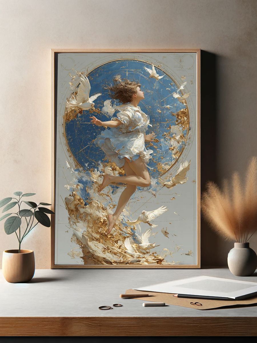 Ethereal Flight — Fine Art Print. — room view 2