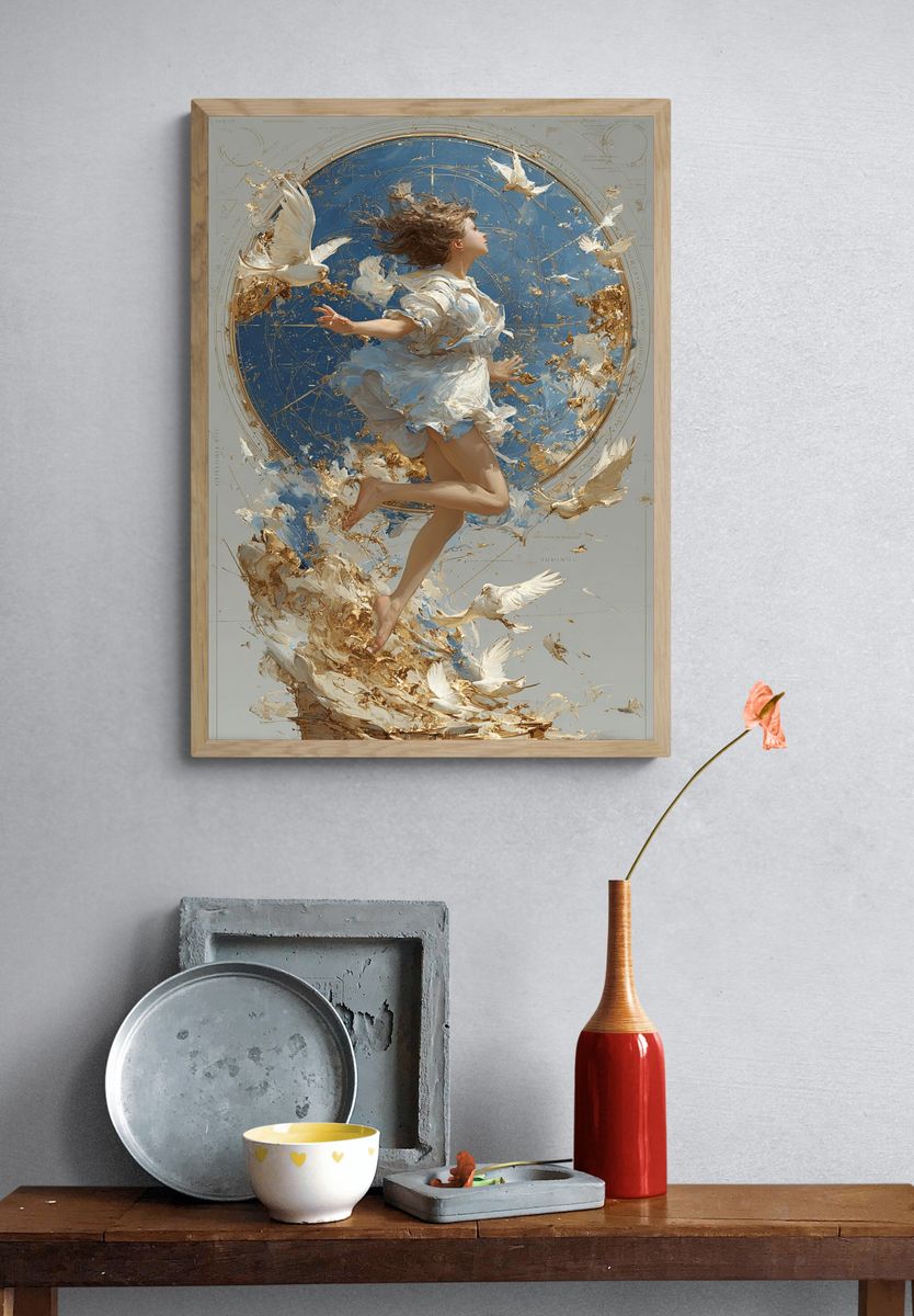 Ethereal Flight — Fine Art Print. — room view 3