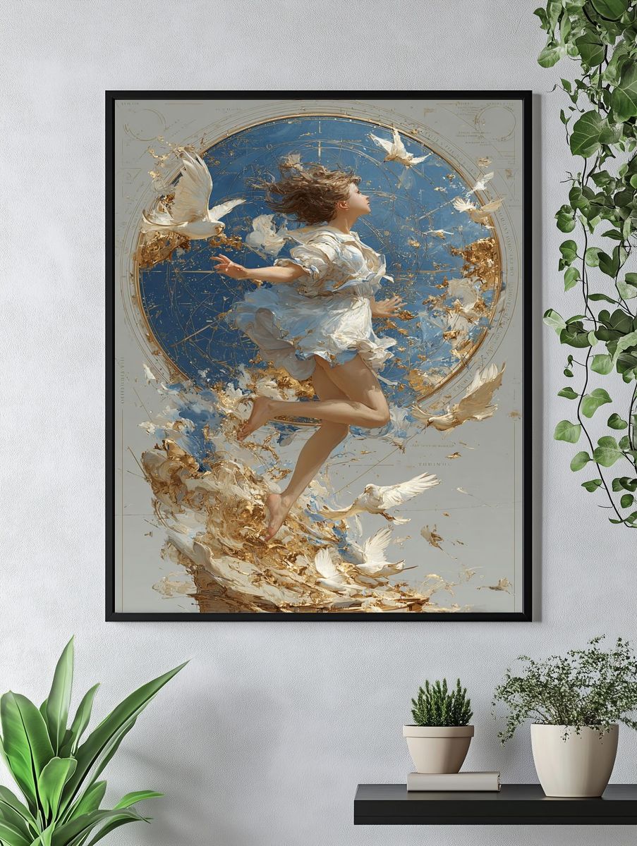 Ethereal Flight — Fine Art Print. — room view 4