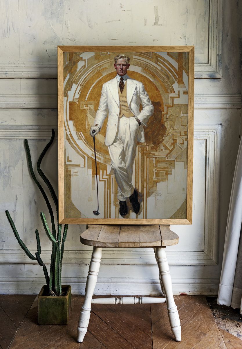 Elegant Gentleman — Vintage Print room preview
