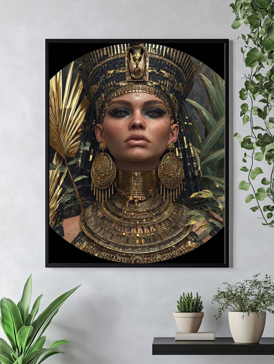 Regal Egyptian Queen — Fine Art Print. — room view 4