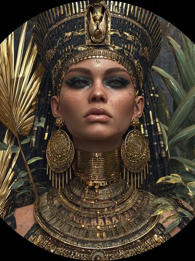 Regal Egyptian Queen — Fine Art Print. poster