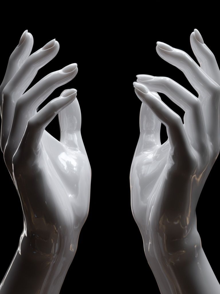 Elegant Hands — Minimalist Print. poster detail