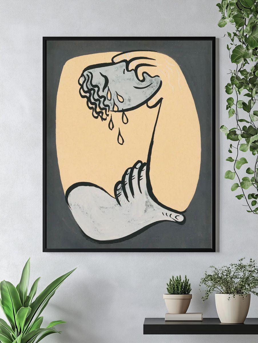 Emotional Hands — Illustration Print. — room view 4