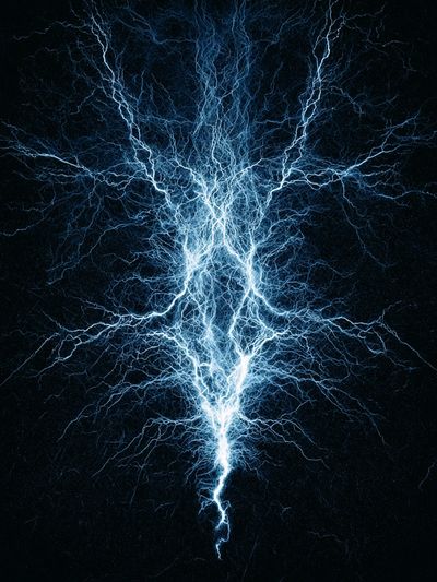Electric Lightning Abstract Poster. poster