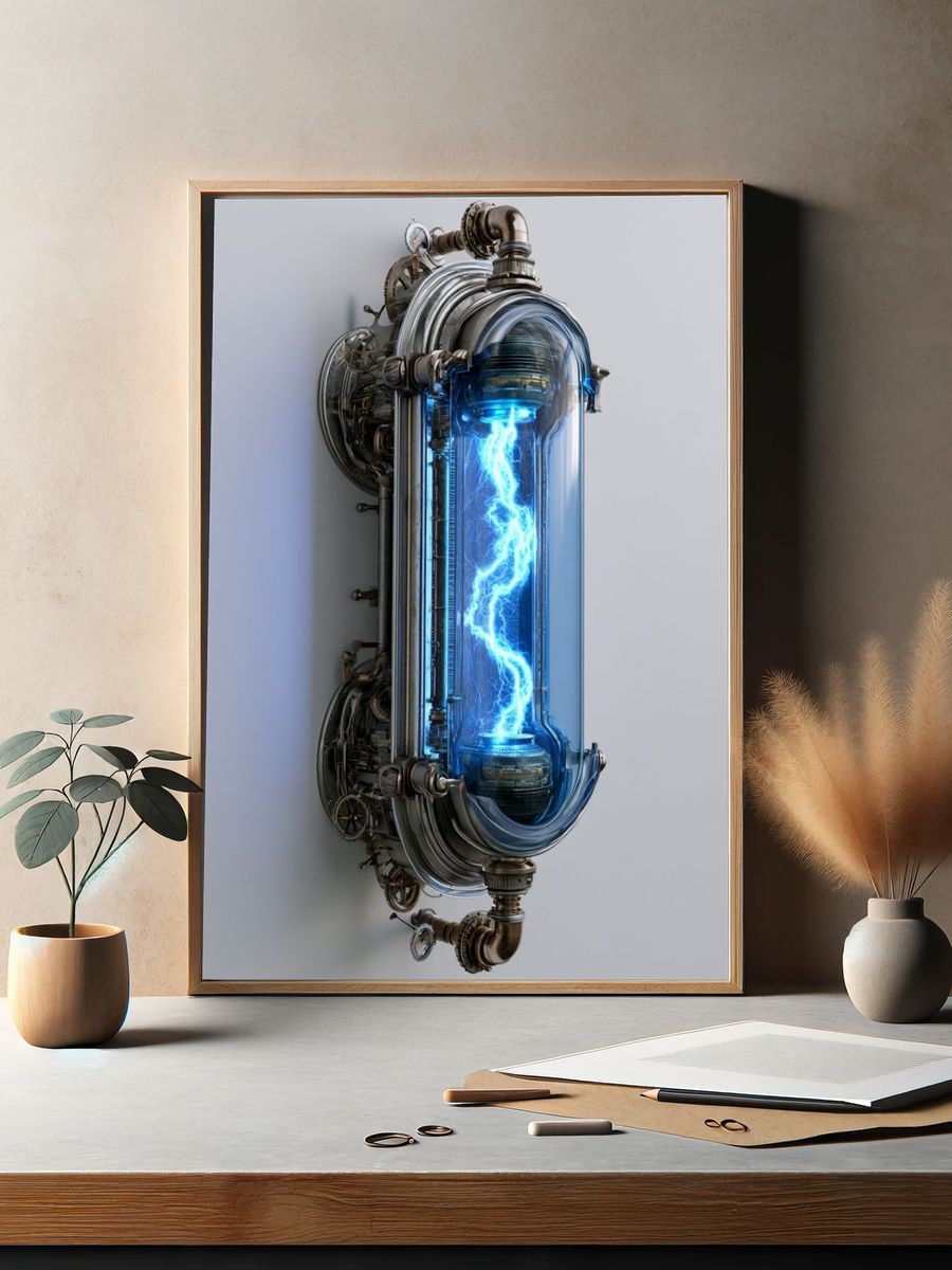 Electric Reactor Sci-Fi Poster. — room view 2