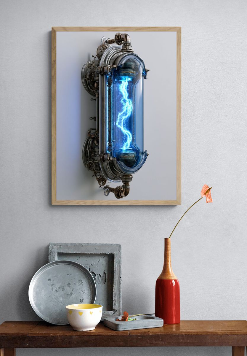 Electric Reactor Sci-Fi Poster. — room view 3