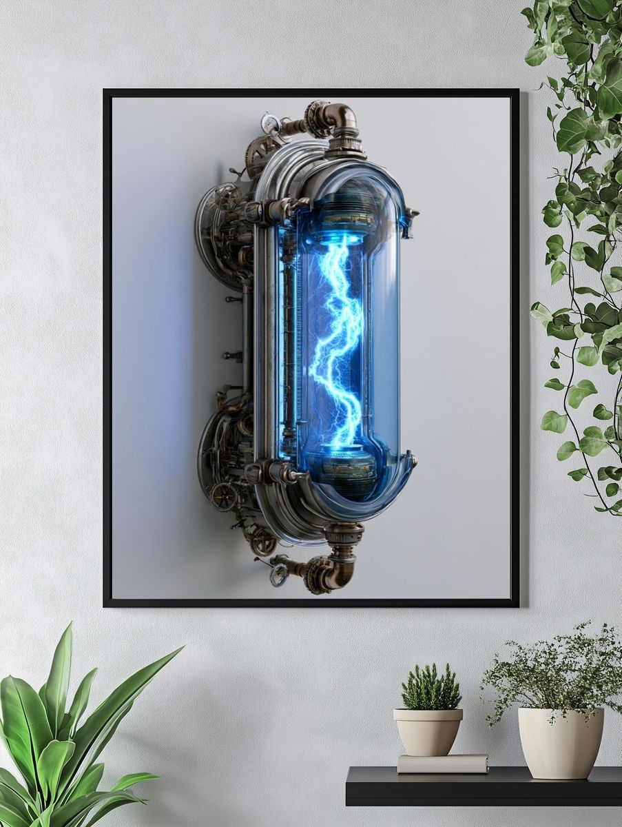 Electric Reactor Sci-Fi Poster. — room view 4