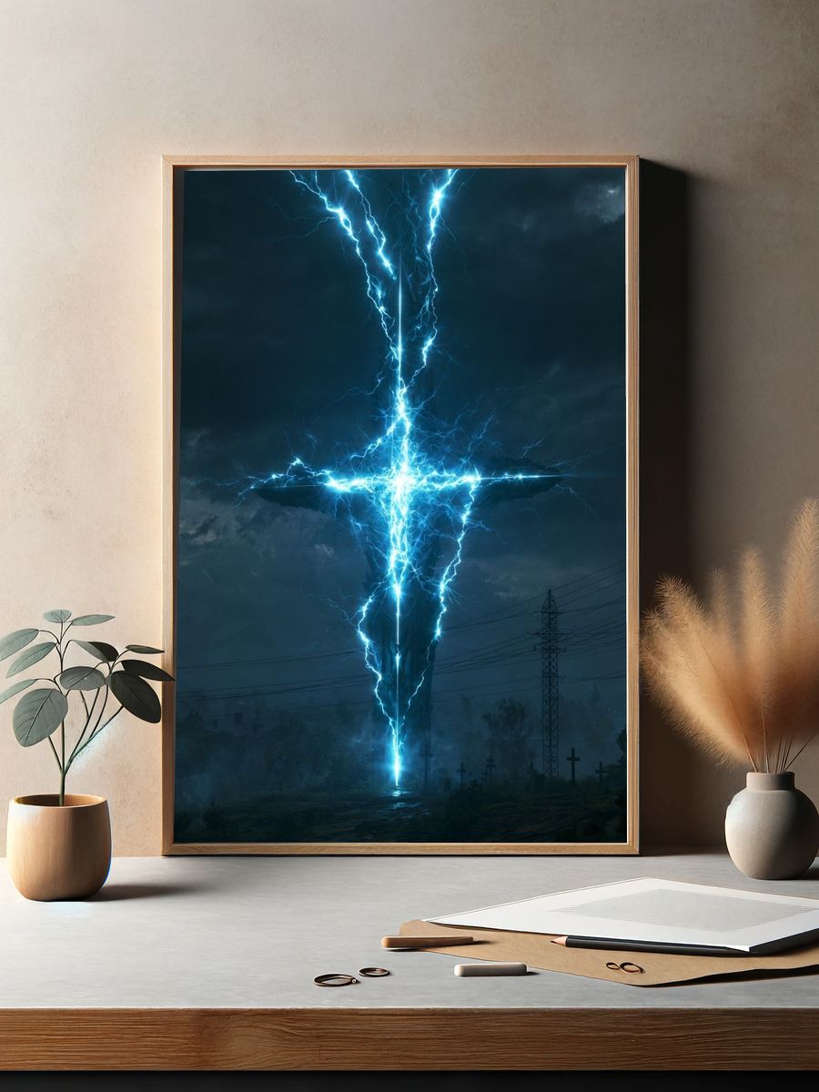 Electric Cross Storm Poster. — room view 2