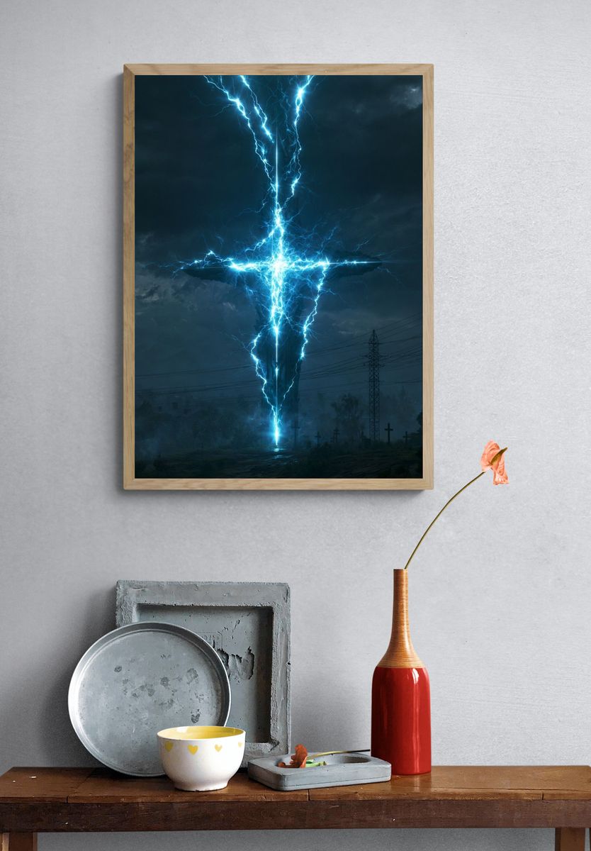 Electric Cross Storm Poster. — room view 3
