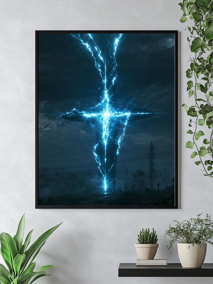 Electric Cross Storm Poster. — room view 4