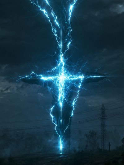 Electric Cross Storm Poster.