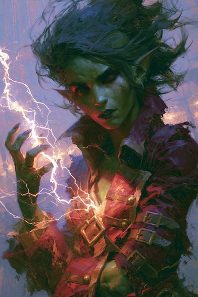 Elf Sorcerer Digital Art Poster.