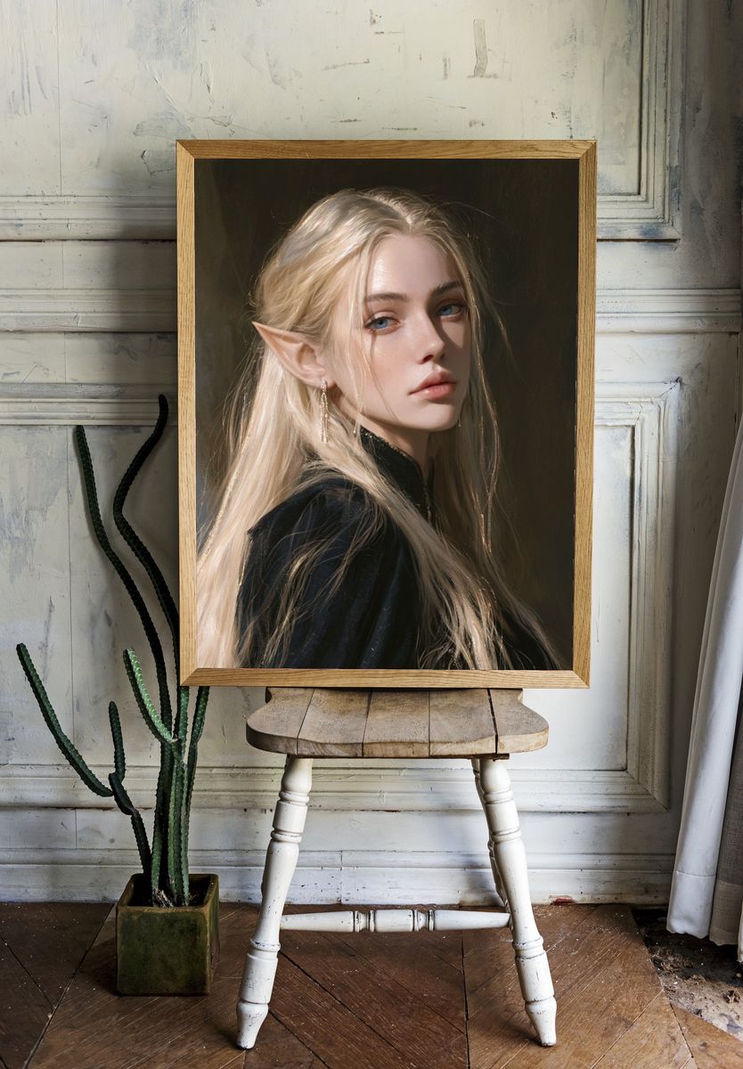 Elf Portrait Photography Poster. room preview