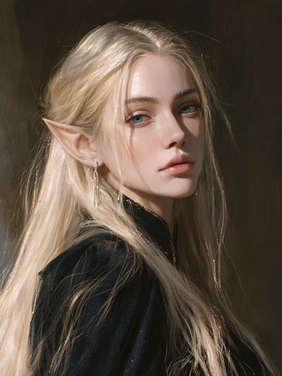 Elf Portrait Photography Poster.