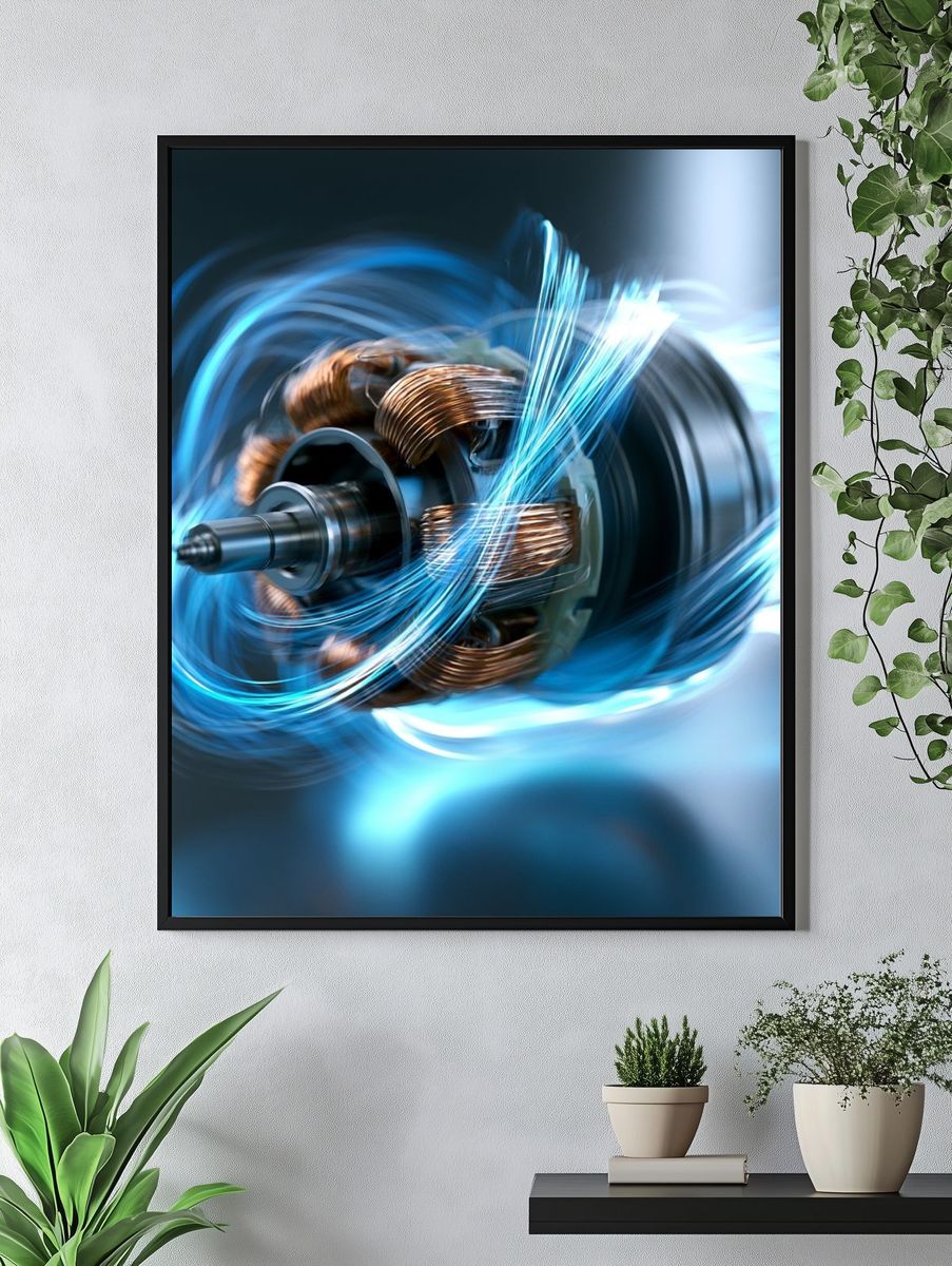 Electric Motor Motion Poster. — room view 4