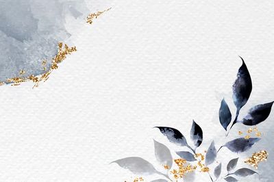 Elegant Leaves Watercolor Poster. poster