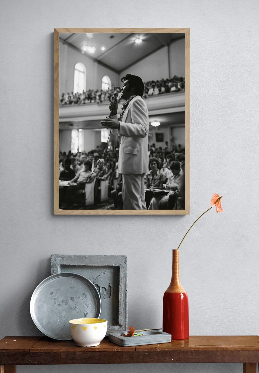 Elvis Presley Church Performance Poster. — room view 3