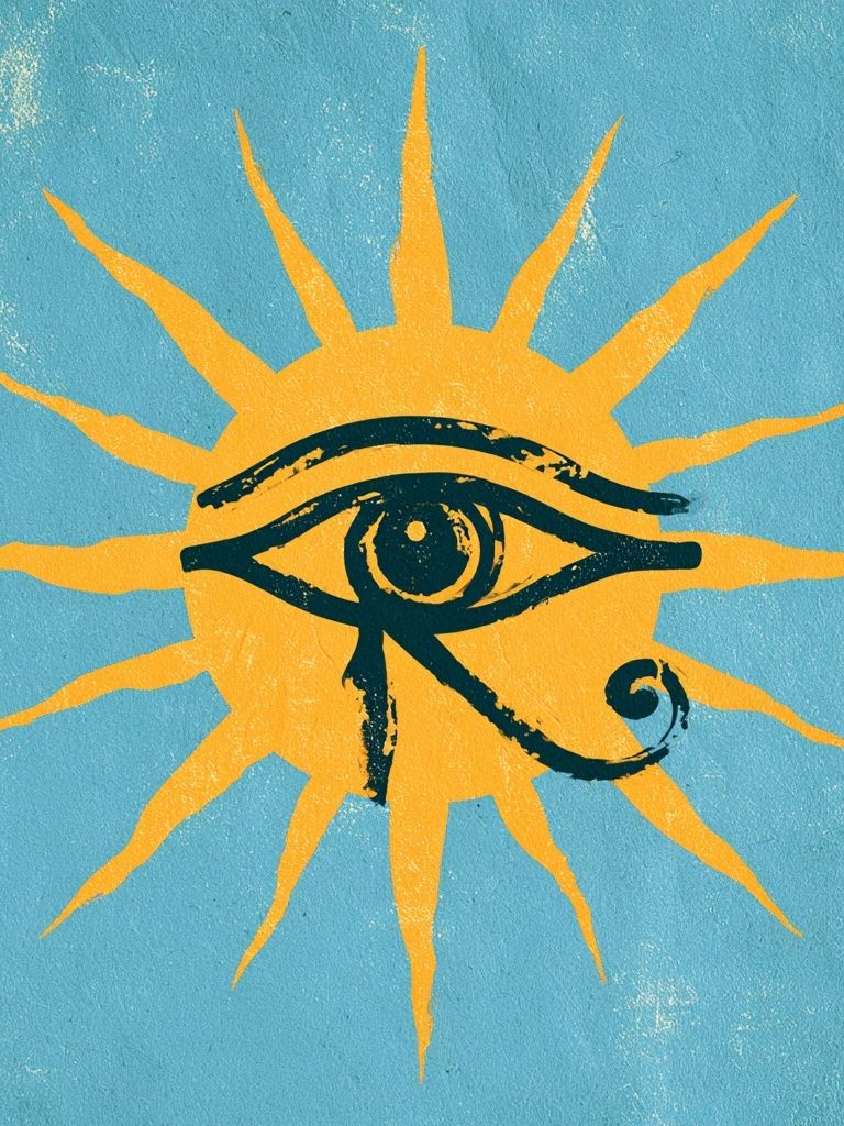 Eye of Ra Symbol Poster. poster — fine-art art
