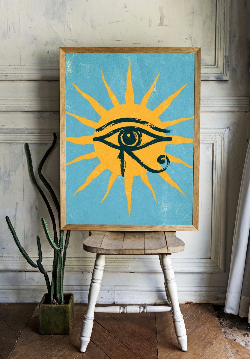 Eye of Ra Symbol Poster. room preview