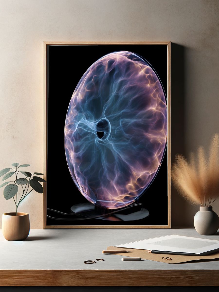 Electric Plasma Sphere Poster. — room view 2