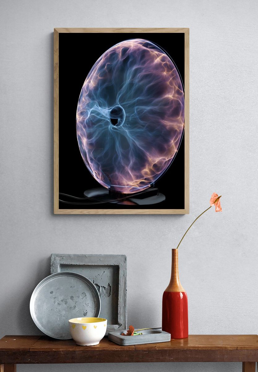 Electric Plasma Sphere Poster. — room view 3
