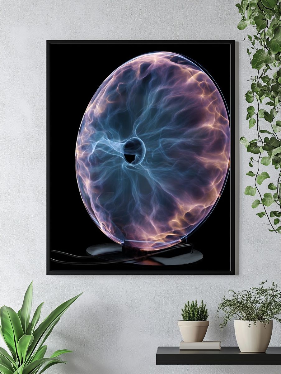 Electric Plasma Sphere Poster. — room view 4