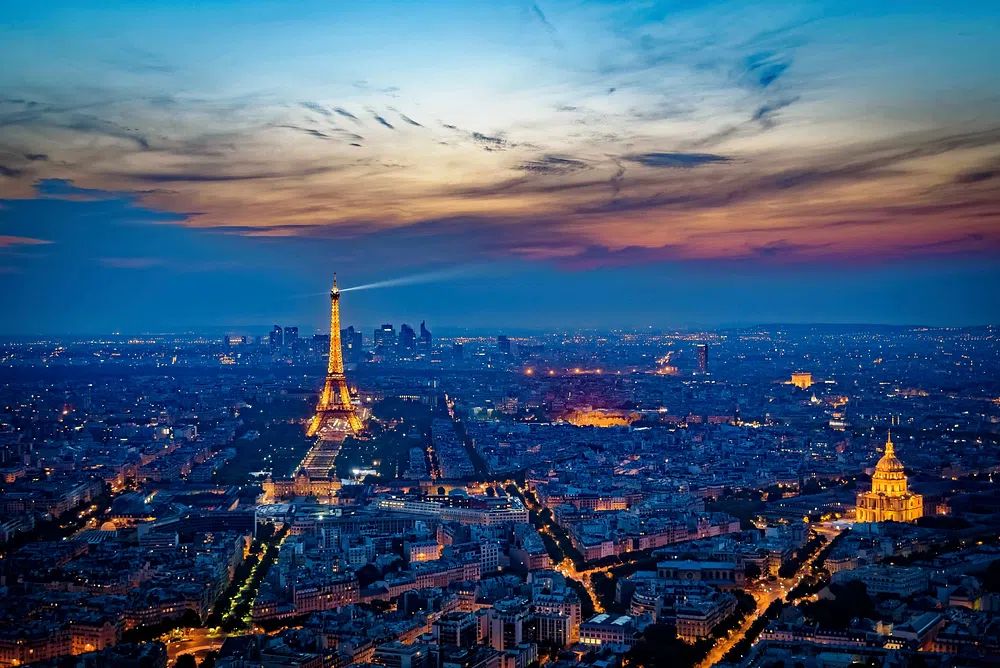 Eiffel Tower at Dusk — Paris Photography Poster. poster — photography art