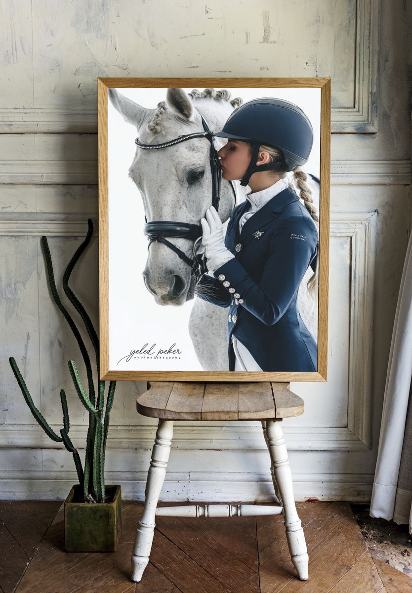 Equestrian Portrait Photography Poster. — room view 1