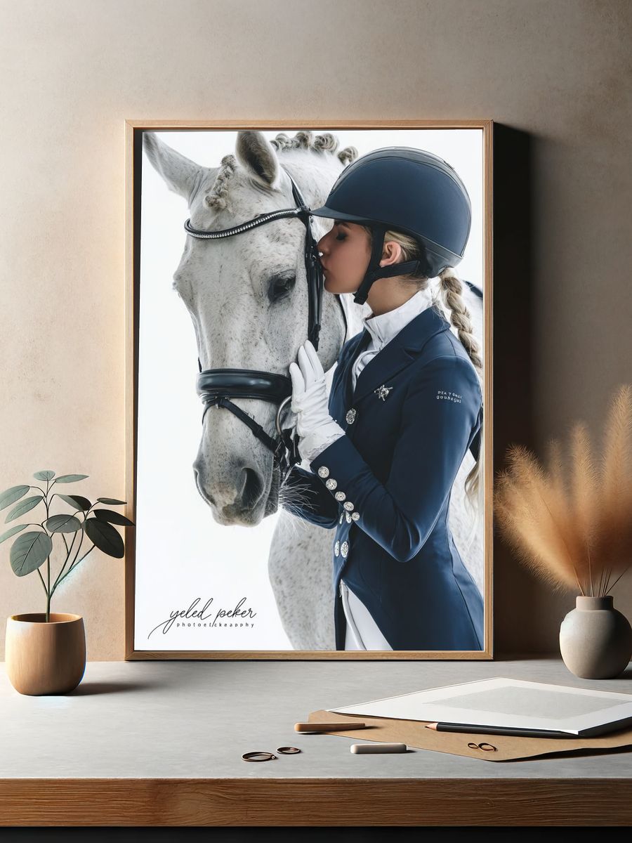 Equestrian Portrait Photography Poster. — room view 2
