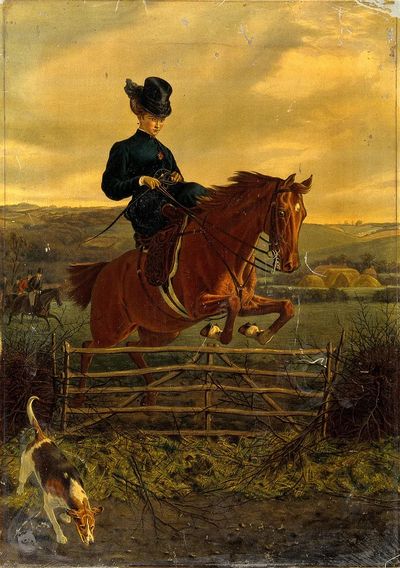 Equestrian Rider Jumping — Fine Art Print. poster print