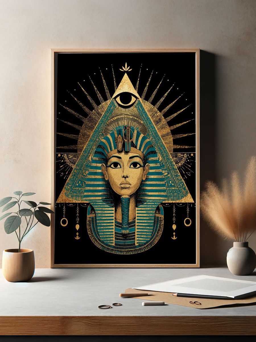 Egyptian Queen — Illustration Print. — room view 2