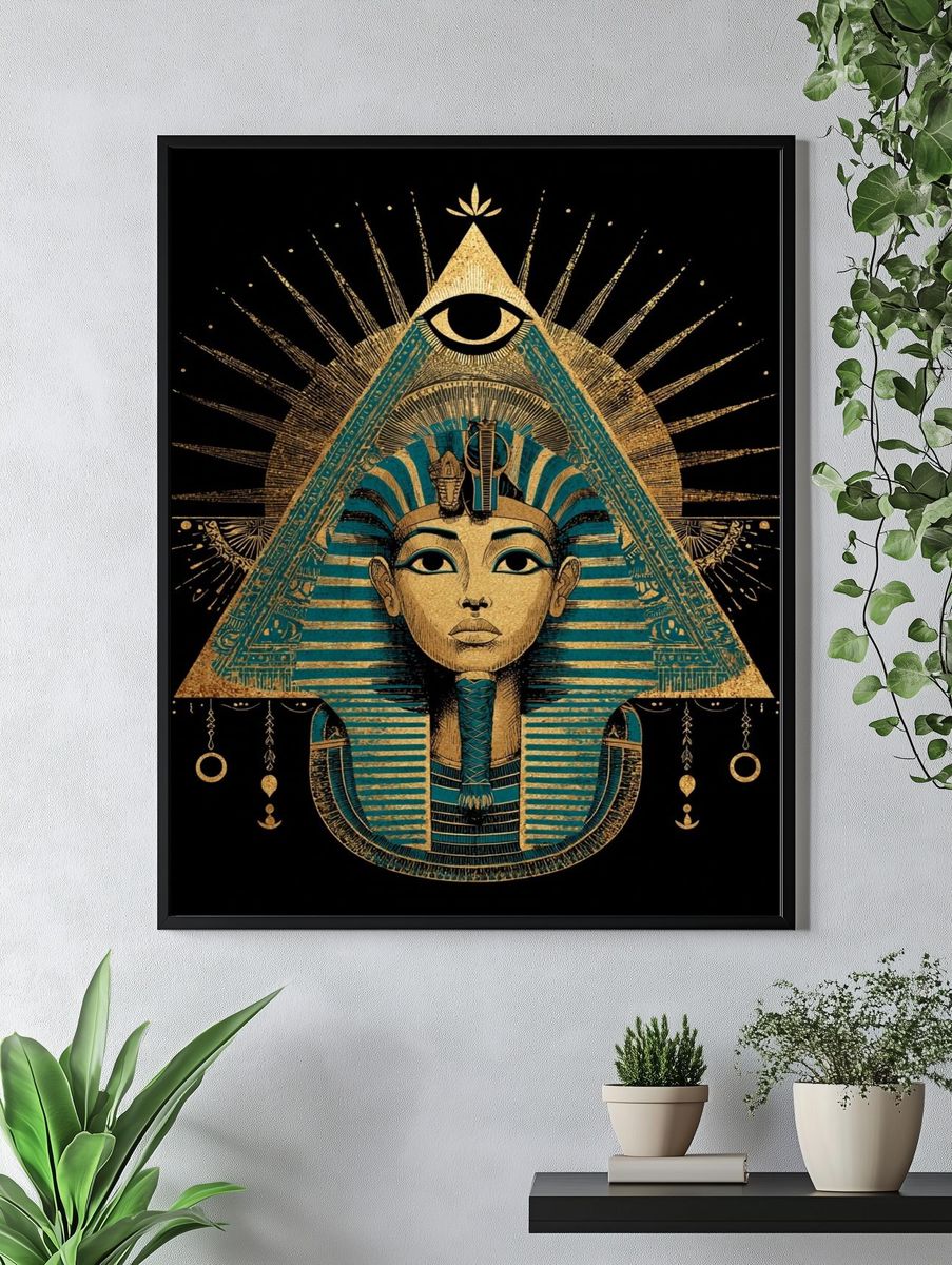 Egyptian Queen — Illustration Print. — room view 4