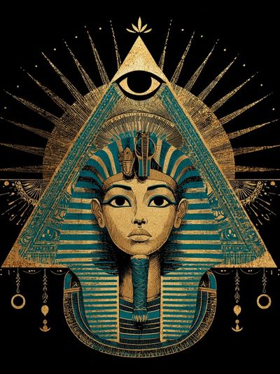 Egyptian Queen — Illustration Print. poster