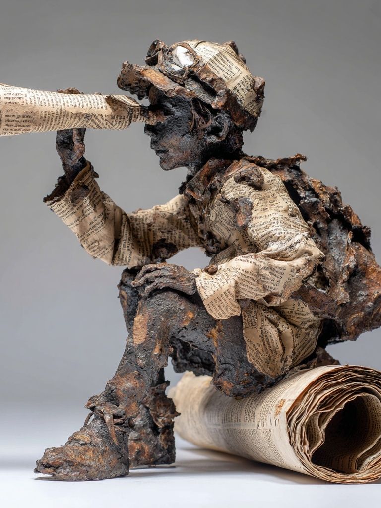 Explorer Sculpture — Fine Art Print. poster — fine-art art